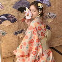 【送料無料】写真 アート写真 着物 浴衣 伝統 桜 着物 ワンピース 学生【大きいサイズ レディース 夏秋 結婚式 きれいめ タイト フォーマル 大人 上品 チュニック one-piece】