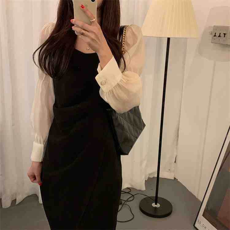 ワンピース スクエアネック 縫付生地 パフスリーブ かわいい系【大きいサイズ レディース 春夏 結婚式 きれいめ タイト フォーマル 大人 上品 チュニック one-piece】