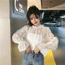 sweet系 セクシー レース レーヨン ランタンスリーブ トップス【大きいサイズ レディース 夏秋 きれいめ 可愛い かわいい チュニック tops】