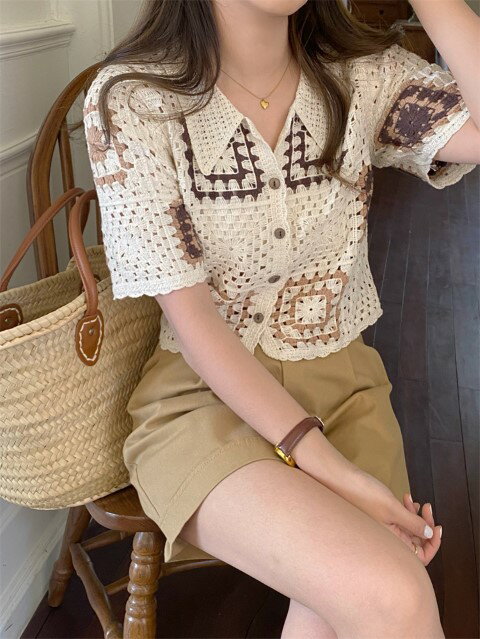 サイズ・容量 【素材】アクリル　 　■カラー：ホワイト,べージュ 　"サイズ：着丈：約44cm 袖丈：約24cm 肩幅：約36cm バスト：約84cm※サイズについては2-3センチの誤差があります。