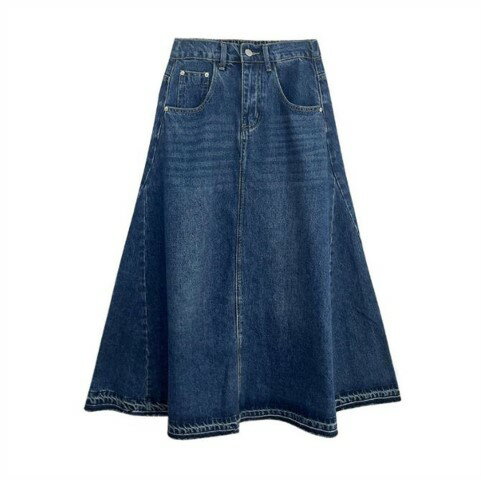 デニムスカート ストリート ロングスカート シンプル カジュアル レディース【大きいサイズ レディース ロング 秋冬 フレア スウェット パンツ レギンス スカーチョ スキニー レギンス skirt】