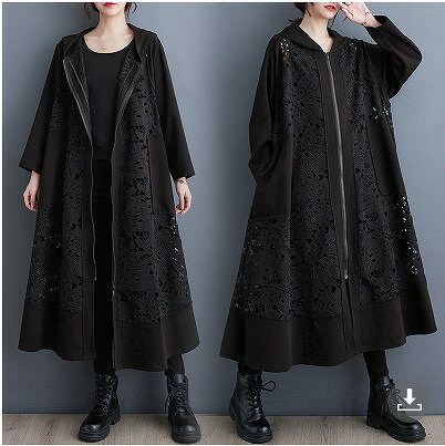 ファッションコート【大きいサイズ レディース ロング ジャケット アウター 上着 ハンガー ロング丈 冬春 coat】