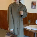ロングコート トレンチコート【大きいサイズ レディース ロング ジャケット アウター 上着 ハンガー ロング丈 春夏 coat】(4)