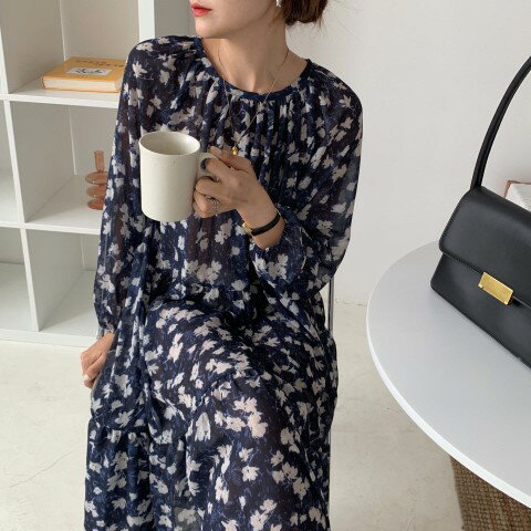 花柄 ゆったり 快適なシンプル ロングワンピース【大きいサイズ レディース 夏秋 結婚式 きれいめ タイト フォーマル 大人 上品 チュニック one-piece】 花柄 ゆったり 快適なシンプル ロングワンピース【大きいサイズ レディース 夏秋 結婚式 きれいめ タイト フォーマル 大人 上品 チュニック one-piece】