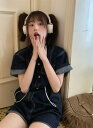 韓国ファッション デニムショートパンツ ポケット オールインワン サロペット【大きいサイズ レディース 夏秋 デニム ハイウエスト ハーフパンツ パンツ ショーパン スキニー ダメージ 短パン short pants】