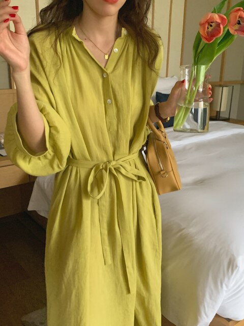 長袖 韓国系 エレガント系 優しい スカート ワンピース【大きいサイズ レディース 冬春 結婚式 きれいめ タイト フォーマル 大人 上品 チュニック one-piece】