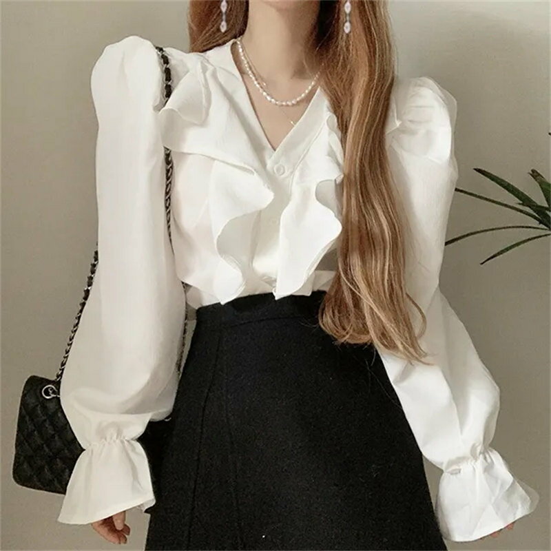 カジュアル 長袖 シャツ ブラウス【大きいサイズ レディース 春夏 チュニック フォーマル オフィス ボウタイ シフォン シャツ インナー blouse】