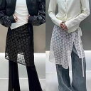 エレガント おしゃれ韓国系 ラップスカート【大きいサイズ レディース 夏秋 フレア スウェット パンツ レギンス スカーチョ スキニー レギンス ミモレ丈 skirt】