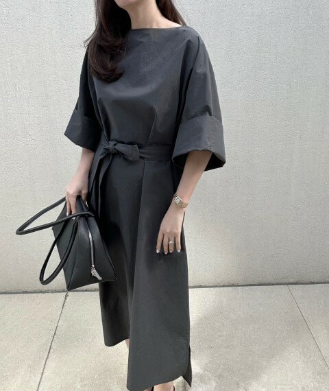 韓国系 カジュアル系 無地 ワンピース【大きいサイズ レディース 春夏 結婚式 きれいめ タイト フォーマル 大人 上品 チュニック one-piece】