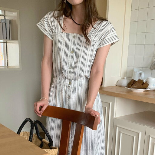 韓国系 カジュアル系 ストライプ柄 ノースリーブ ワンピース【大きいサイズ レディース 夏秋 結婚式 きれいめ タイト フォーマル 大人 上品 チュニック one-piece】 韓国系 カジュアル系 ストライプ柄 ノースリーブ ワンピース【大きいサイズ レディース 夏秋 結婚式 きれいめ タイト フォーマル 大人 上品 チュニック one-piece】