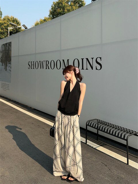 カジュアル系 韓国ファッション ロングパンツ【大きいサイズ レディース 春夏 下着 ボトムス ストレート スキニー ショーツ pants】
