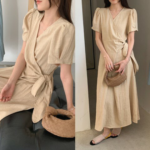 韓国ファッション Vネック ワンピース【大きいサイズ レディース 春夏 結婚式 きれいめ タイト フォーマル 大人 上品 チュニック one-piece】 韓国ファッション Vネック ワンピース【大きいサイズ レディース 春夏 結婚式 きれいめ タイト フォーマル 大人 上品 チュニック one-piece】
