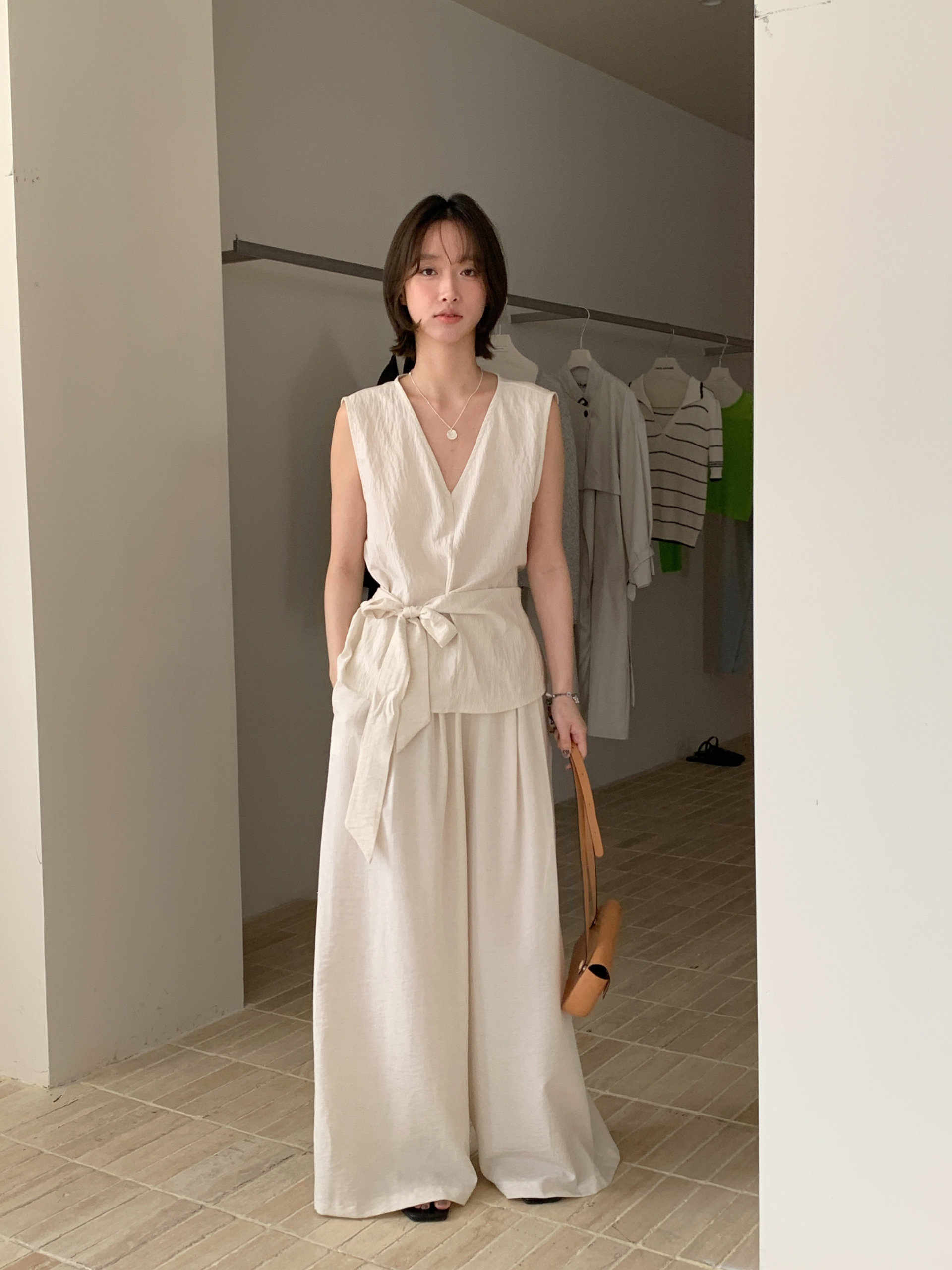 おしゃれ 韓国ファッション トップス+ロングパンツ【大きいサイズ レディース 秋冬 きれいめ 可愛い かわいい チュニック tops】