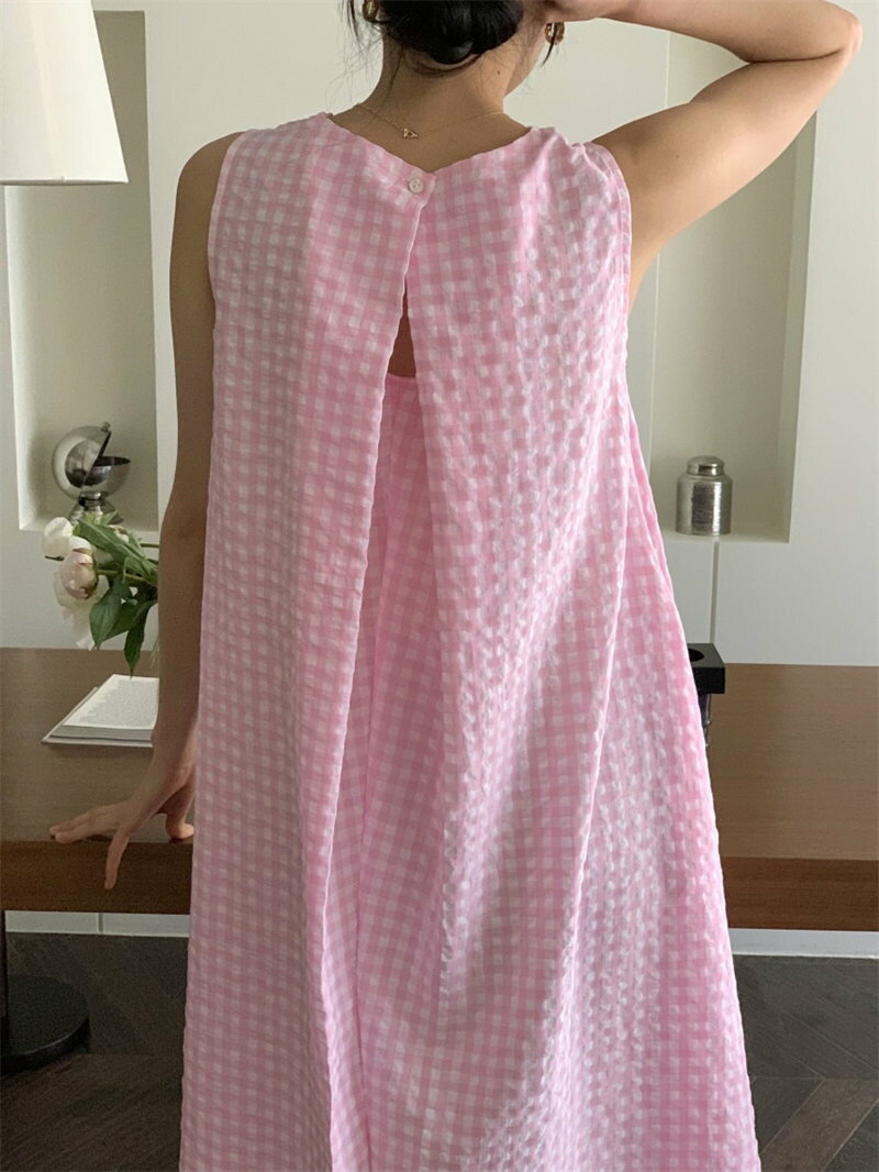 韓国系 カジュアル系 おしゃれ ノースリーブ ワンピース【大きいサイズ レディース 夏秋 結婚式 きれいめ タイト フォーマル 大人 上品 チュニック one-piece】