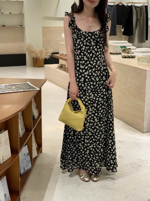 韓国系 カジュアル系 花柄 キャミソール ワンピース【大きいサイズ レディース 夏秋 結婚式 きれいめ タイト フォーマル 大人 上品 チュニック one-piece】