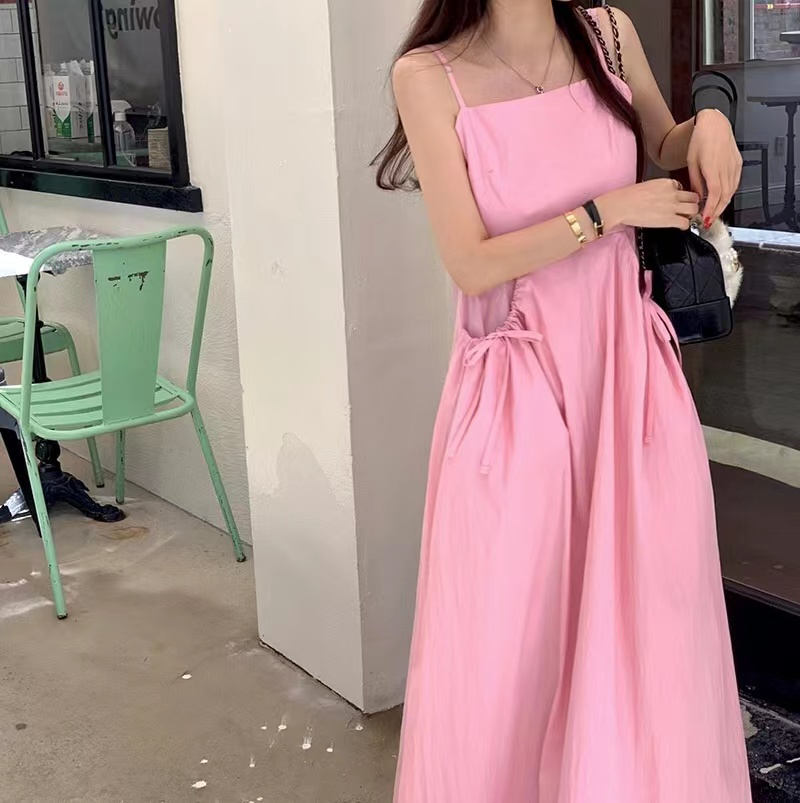 韓国系 カジュアル系 キャミソール ワンピース【大きいサイズ レディース 秋冬 結婚式 きれいめ タイト フォーマル 大人 上品 チュニック one-piece】