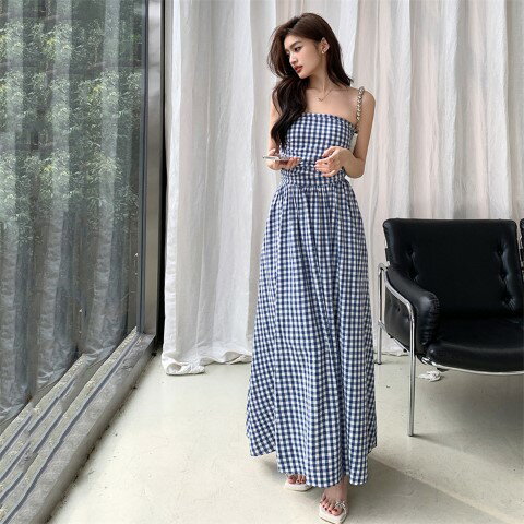 ワンピース チューブトップ パフスリーブ お洒落 韓国 L2396 ts02-2802-2807.jpg