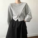トップス 個性的 設計感 韓国系 カジュアル系【大きいサイズ レディース 春夏 セール きれいめ 可愛い かわいい チュニック tops】