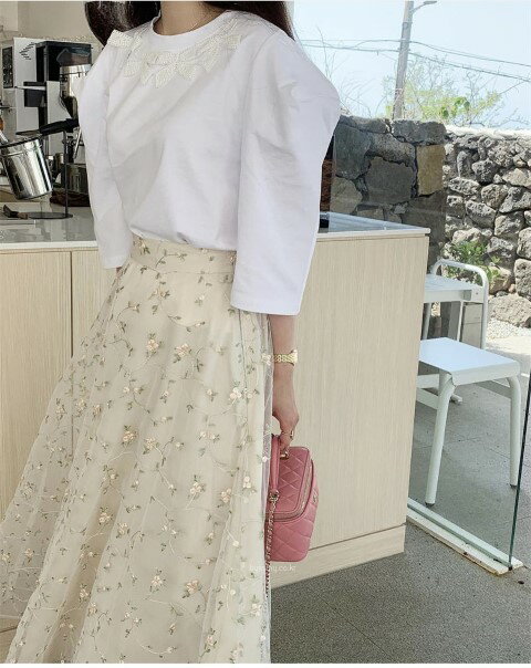 韓国系 カジュアル系 メッシュ スカート【大きいサイズ レディース 秋冬 フレア スウェット パンツ レギンス スカーチョ スキニー レギンス ミモレ丈 skirt】