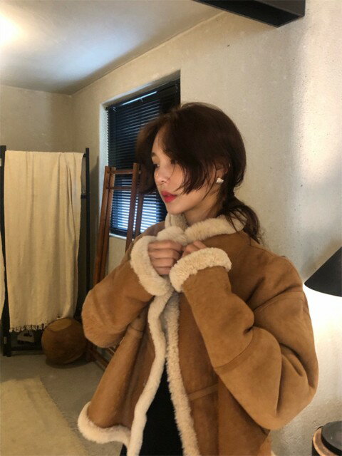 ■ ◎ chocol raffine robe 中綿ライナー付 コート サイズF ブラウン レディース P 【中古】