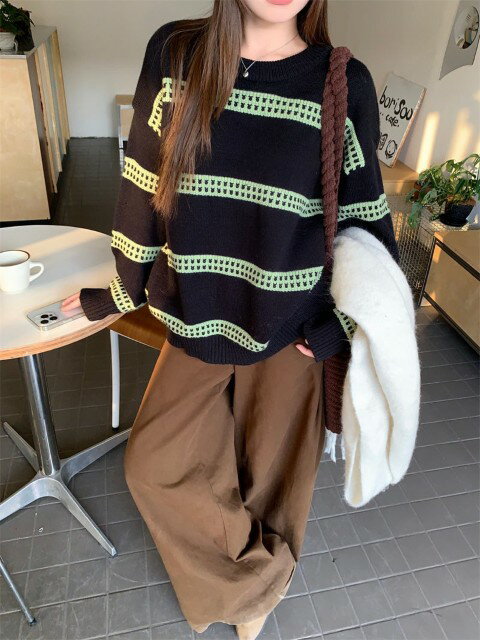 カジュアル系 トップス セーター【大きいサイズ レディース 夏秋 きれいめ 可愛い かわいい チュニック tops】