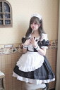 S~6L大きいサイズ コスプレ メイド服 クラシカル エプロン 可愛いフルリ 肩出し コスプレ 4set【大きいサイズ レディース ロング 大人 セクシー 仮装 コスチューム ハロウィン 衣装 インスタ映え costume】