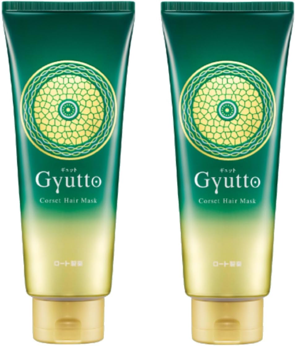 【まとめ買い2個】Gyutto(ギュット）コルセットヘアマスクトリートメント通常サイズ200g×2個 ロート製薬 大人の癖髪 質感改善 手ぐしでまとまる髪へ 広島倉庫