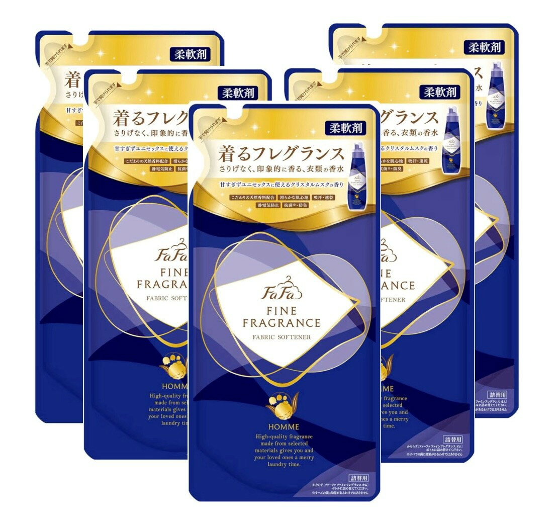 乐天商城 - 5個セット　NSファーファ・ジャパン　ファインフレグランス　オム　つめかえ用　1個(500ml)　東京南倉庫