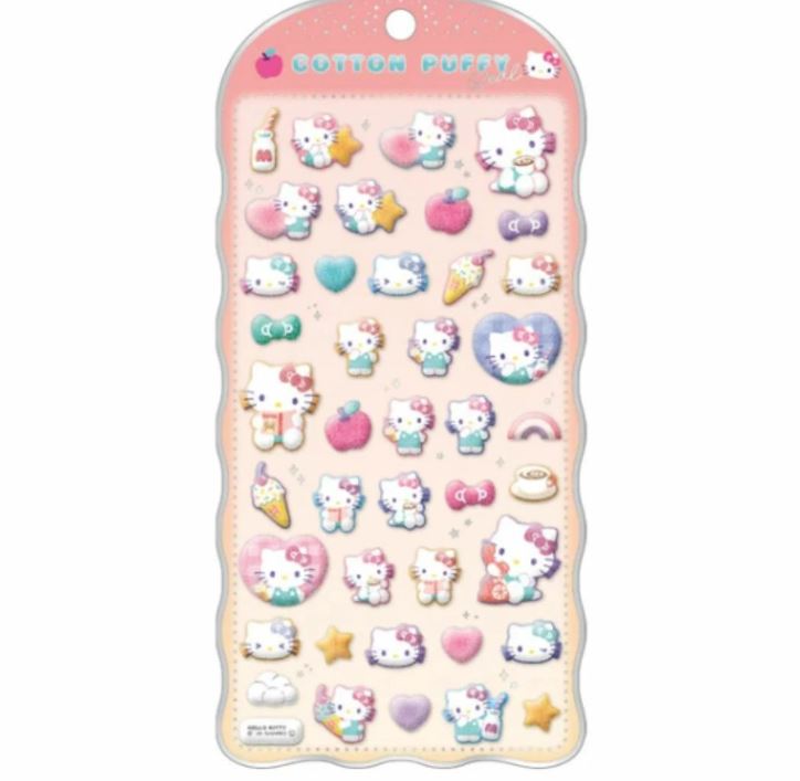 Rakuten - ハローキティ　コットンパフィーシール サンリオキャラクターズ　クラックス　大阪第二倉庫