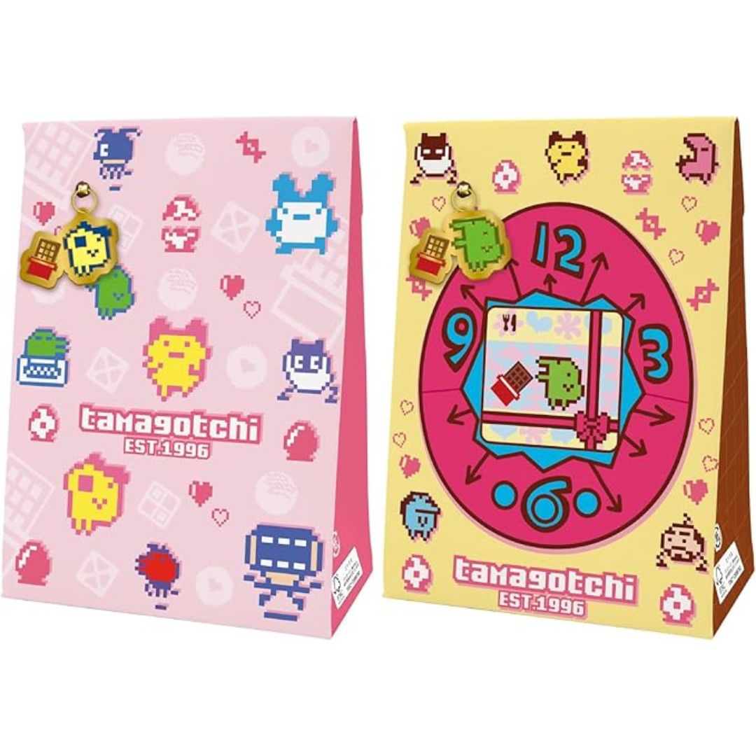 Rakuten - 2種セット たまごっち ドットチャームチョコBOX イエロー ピンク 食玩 バレンタイン チャーム チョコレート 広島倉庫