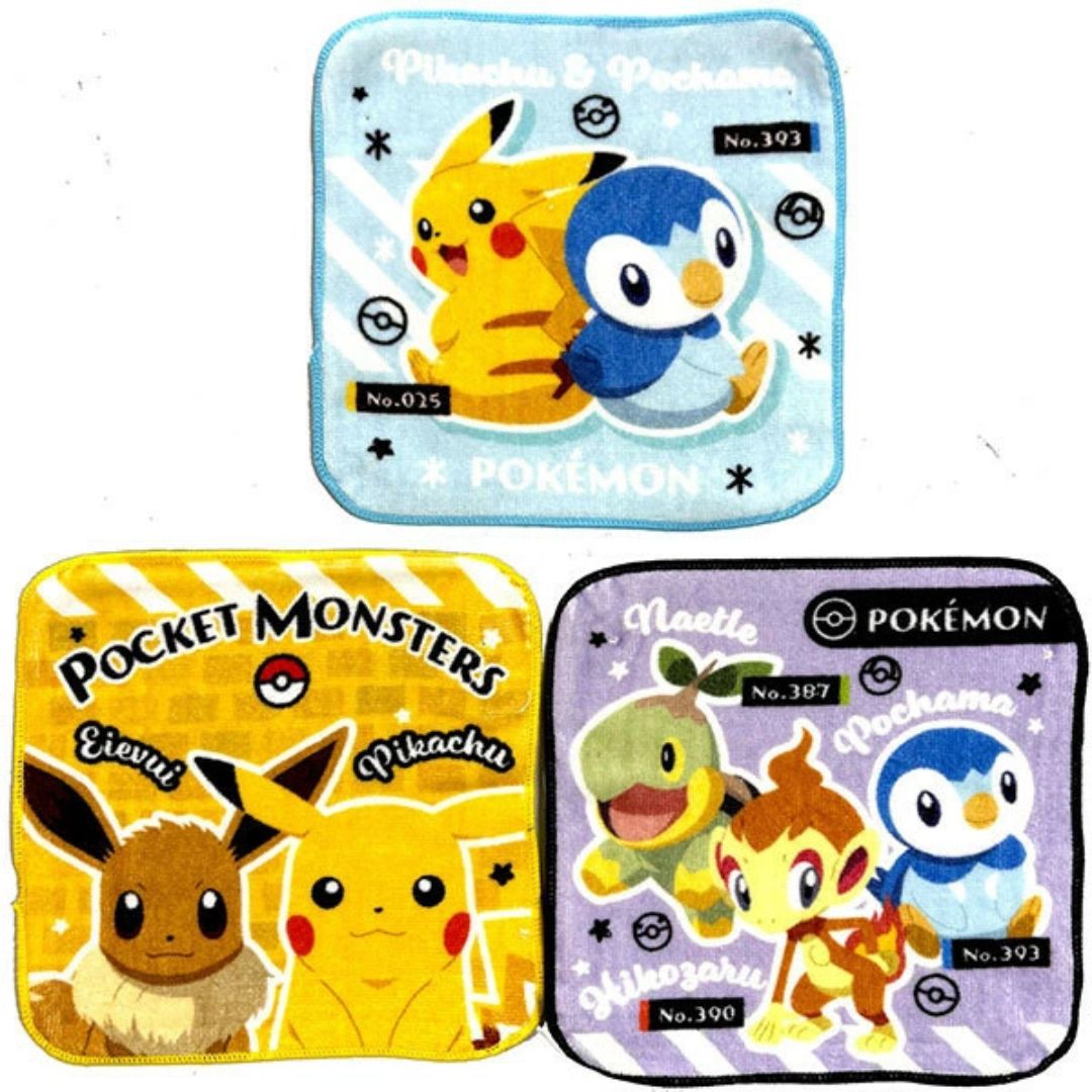 Accessories - ポケットモンスター ミニタオル 3枚セット 396973 ポケモン プチタオル 西宮倉庫