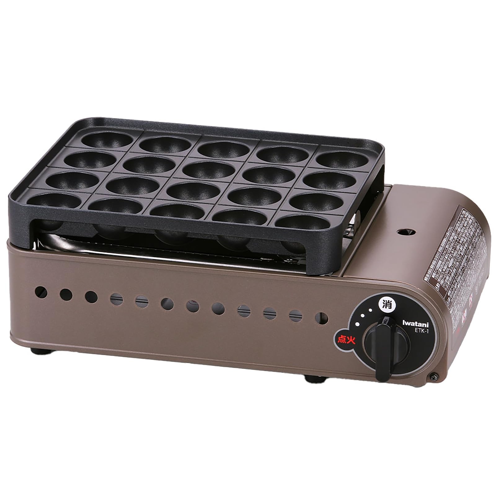 Rakuten - イワタニ Iwatani 岩谷 カセットガス たこ焼器 スーパー炎たこ えんたこ ブロンズ&ブラック 日本製 CB-ETK-1 東京南倉庫