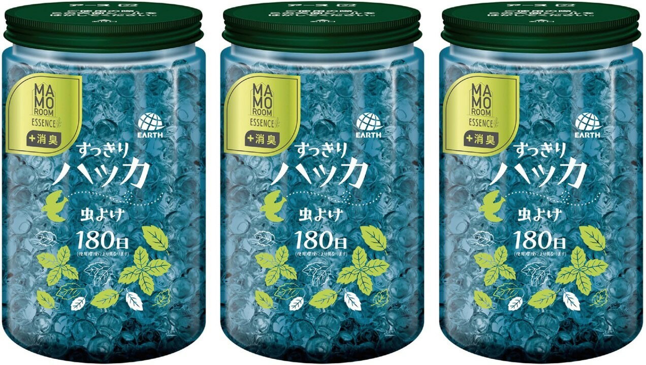 3個セット マモルーム エッセンス 虫よけパール 180日用 すっきりハッカ 広島倉庫