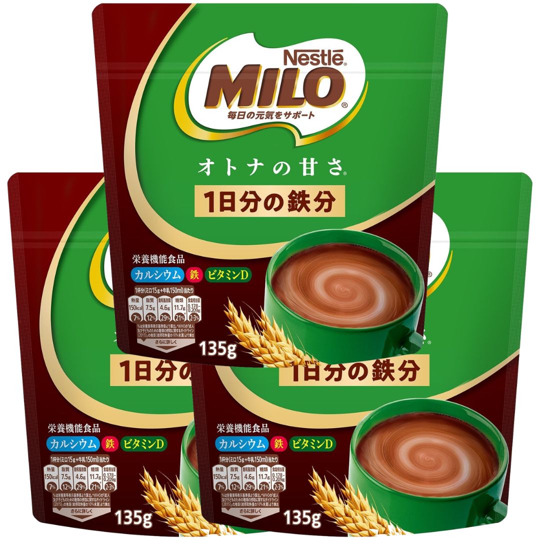 乐天商城 - 3個セット リニューアル ネスレ日本 ミロオトナの甘さ 135g 東京南倉庫