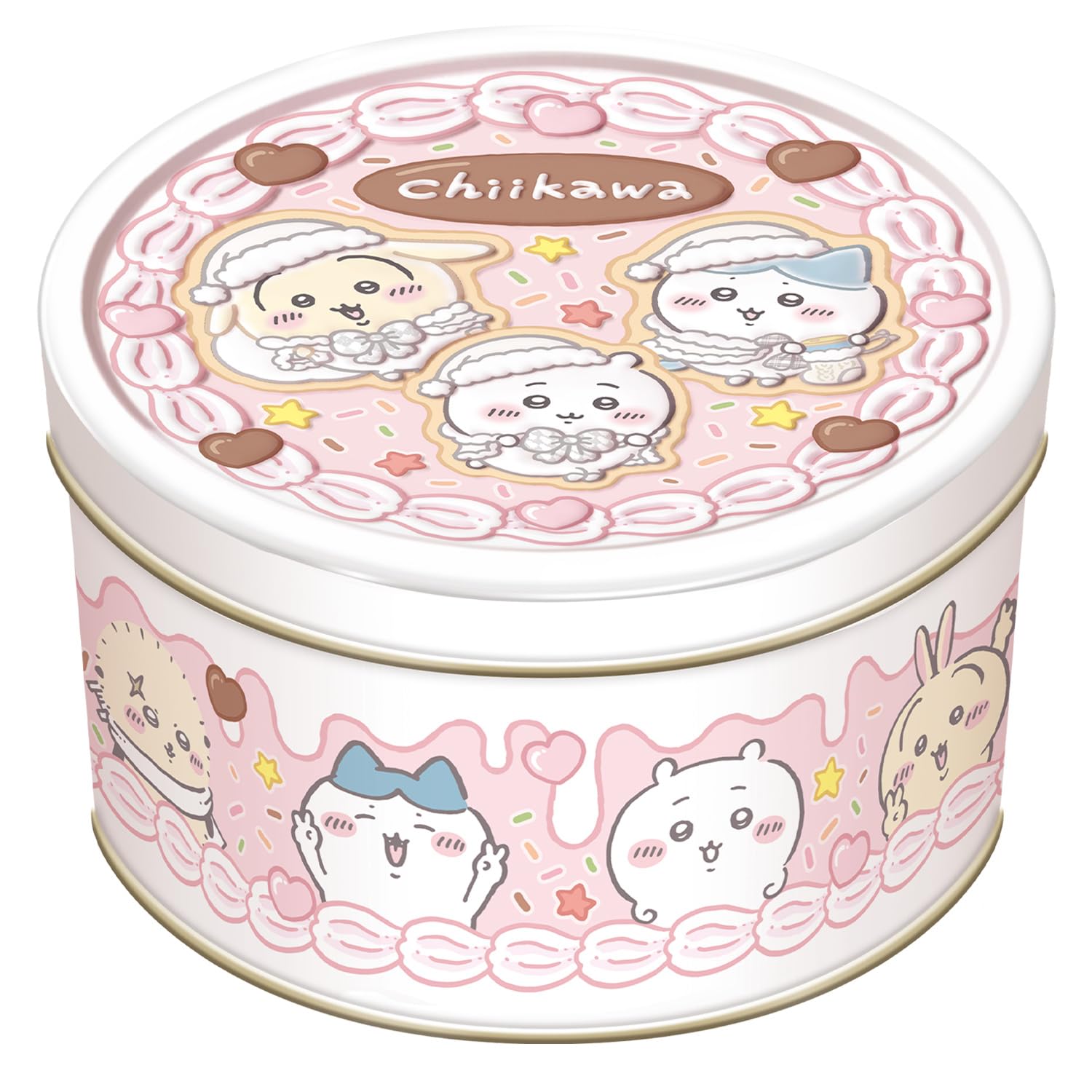 ハート（Heart） ちいかわホールケーキ缶 クッキー 食玩/1個 東京南倉庫