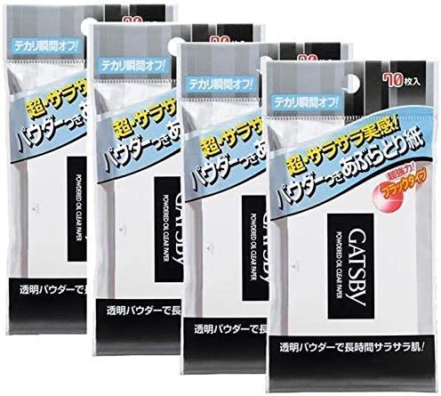 ギャツビーパウダーあぶらとり紙70枚入×4個セット　広島倉庫
