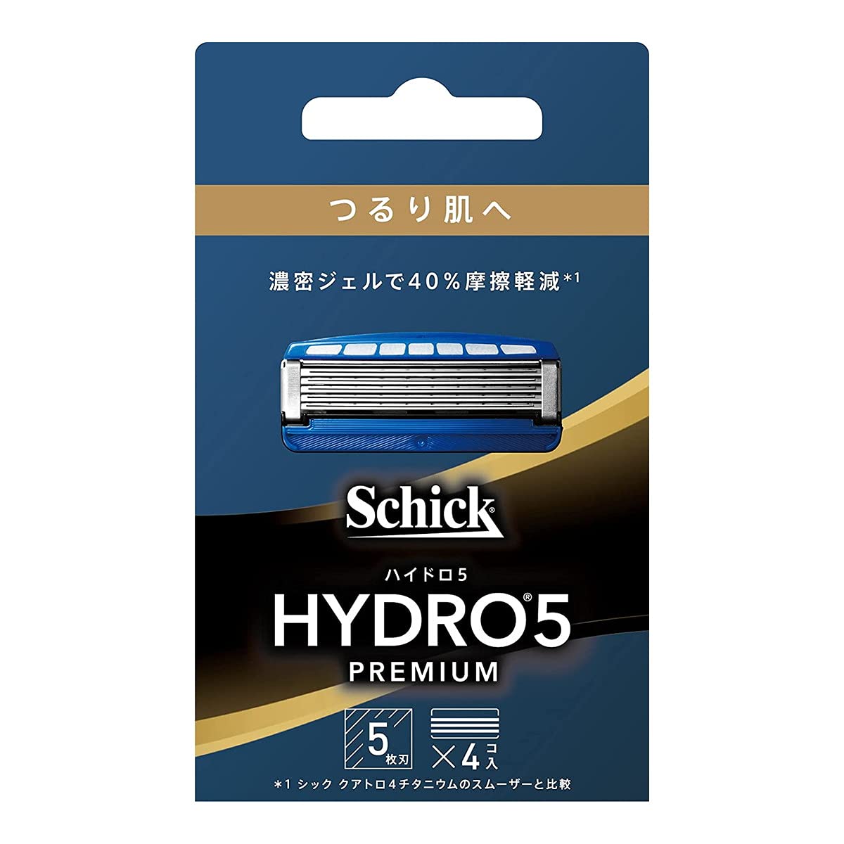 Schick シック ハイドロ5プレミアム つるり肌へ 5枚刃 替刃(4コ入) スキンガード付 グリーン 髭剃り カミソリ 5個 岩手倉庫
