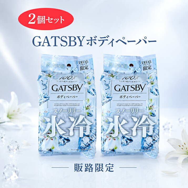 2個セット GATSBY ギャツビー ボディペーパー スノーリリー 30枚 大判 ボディシート 販路限定 埼玉北倉庫