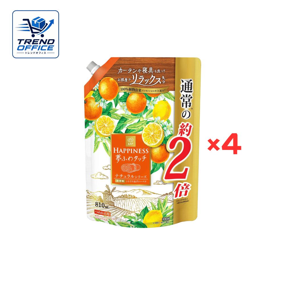 樂天商城 - 4袋セット レノアハピネス 夢ふわタッチ シトラス&ヴァーベナ 詰替え 特大 810ml 東京南倉庫
