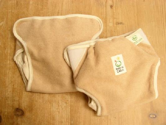 おむつカバー【80cm／茶】◆純オーガニックコットン100％のタオル・衣類・キッズ＆ベビー用品・...
