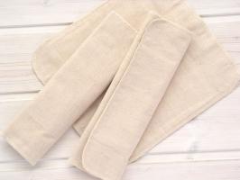 三つ折り布ナプキン【厚手】◆純オーガニックコットン100％のタオル・衣類・キッズ＆ベビー用品...