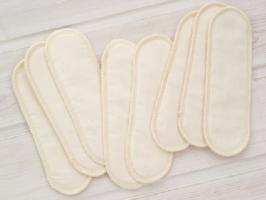 布なぷきん用パッド8枚セット◆純オーガニックコットン100％のタオル・衣類・キッズ＆ベビー用...