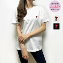 AMI PARIS AMI DE COEUR ロゴ Tシャツ BFUTS001 アミパリス ロゴ入り シャツ ブラック ホワイト 黒 白 レディース 男女兼用 【返品送料無料】 【ラッピング無料】