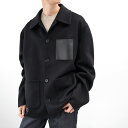 LOEWE ロエベ ジャケット ウール カシミヤ WORKWEAR JACKET H526Y03WBE アウター 黒 ブラック BLACK メンズ 男 人気 シ...