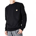 MAISON KITSUNE メゾンキツネ FOX HEAD ロゴ スウェット トレーナー キツネ フォックスヘッド ブラック 黒 レディース メンズ プレゼン...