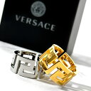 VERSACE ヴェルサーチ グレカ グリーク リング 指輪 GRECA RING ゴールド シルバー メンズ ヴェルサーチェ ベルサーチ ベルサーチェ DG5...