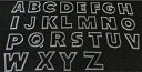 レザークラフト型 A〜Z型 26文字セット アクリル製 DIY 趣味 ホビー ハンドメイド レザー 皮革 型紙 革細工 【カジュアルネイチャー 】