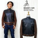 HELLER`S CAFE ヘラーズカフェ WAREHOUSE 1930 039 s レザー モーターサイクル ジャケット 2トーン ディアスキン ホースハイド HC145