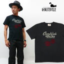 GANGSTERVILLE ギャングスタービル 半袖 クルーネック Tシャツ TUMBLING DICE フロッキープリント GLAD HAND グラッドハンド HIT