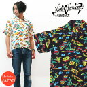 SUN SURF MISTER FREEDOM 半袖 ハワイアン シャツ YUCATAN サンサーフ ミスターフリーダム SUGAR CANE シュガーケーン アロハ レーヨン ROCK 039 N ROLL SHIRTS SC38090